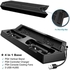 eWINNER Dual USB Controller Charger Dock Station Stand Base Charging Cooling Cooler Fan 3 USB HUB for PS4