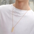 Gold Hot Classic Pillar Pendant Stainless Steel Cuban Chain Necklace Jewelry For Men And Women