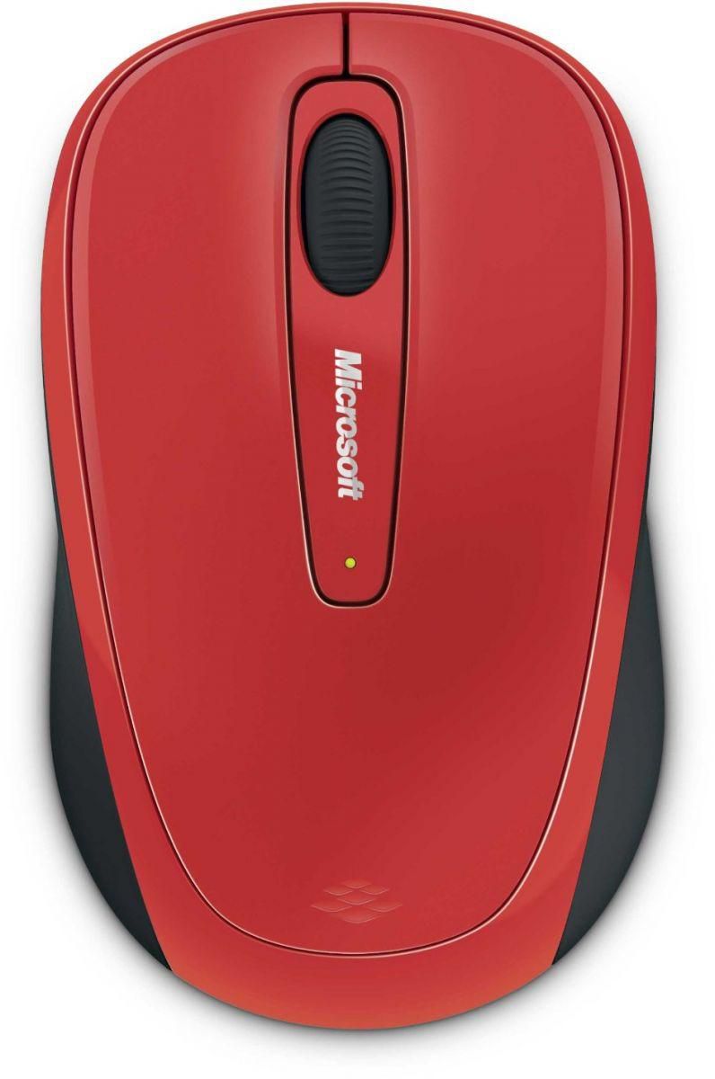 Microsoft Wireless L2 Mobile Mouse 3500, Red [GMF-00293]