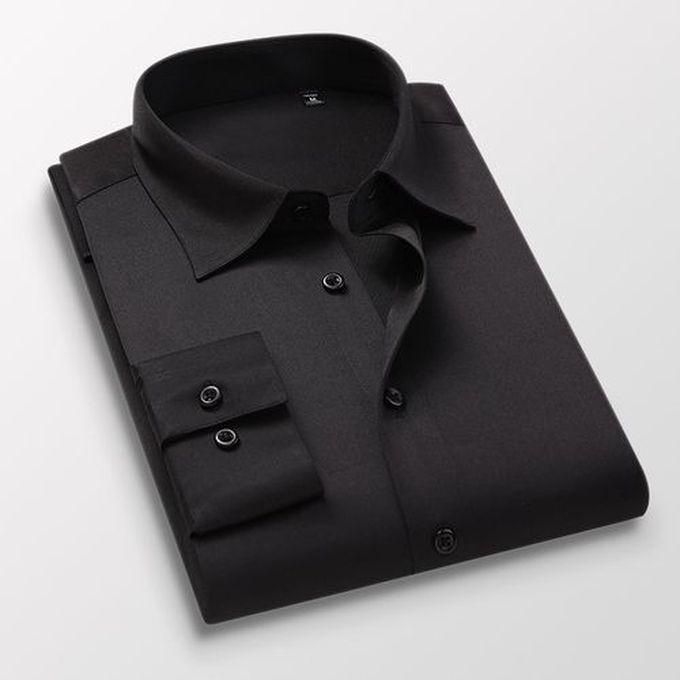 Men's Corporate Black Long Sleeve Shirt