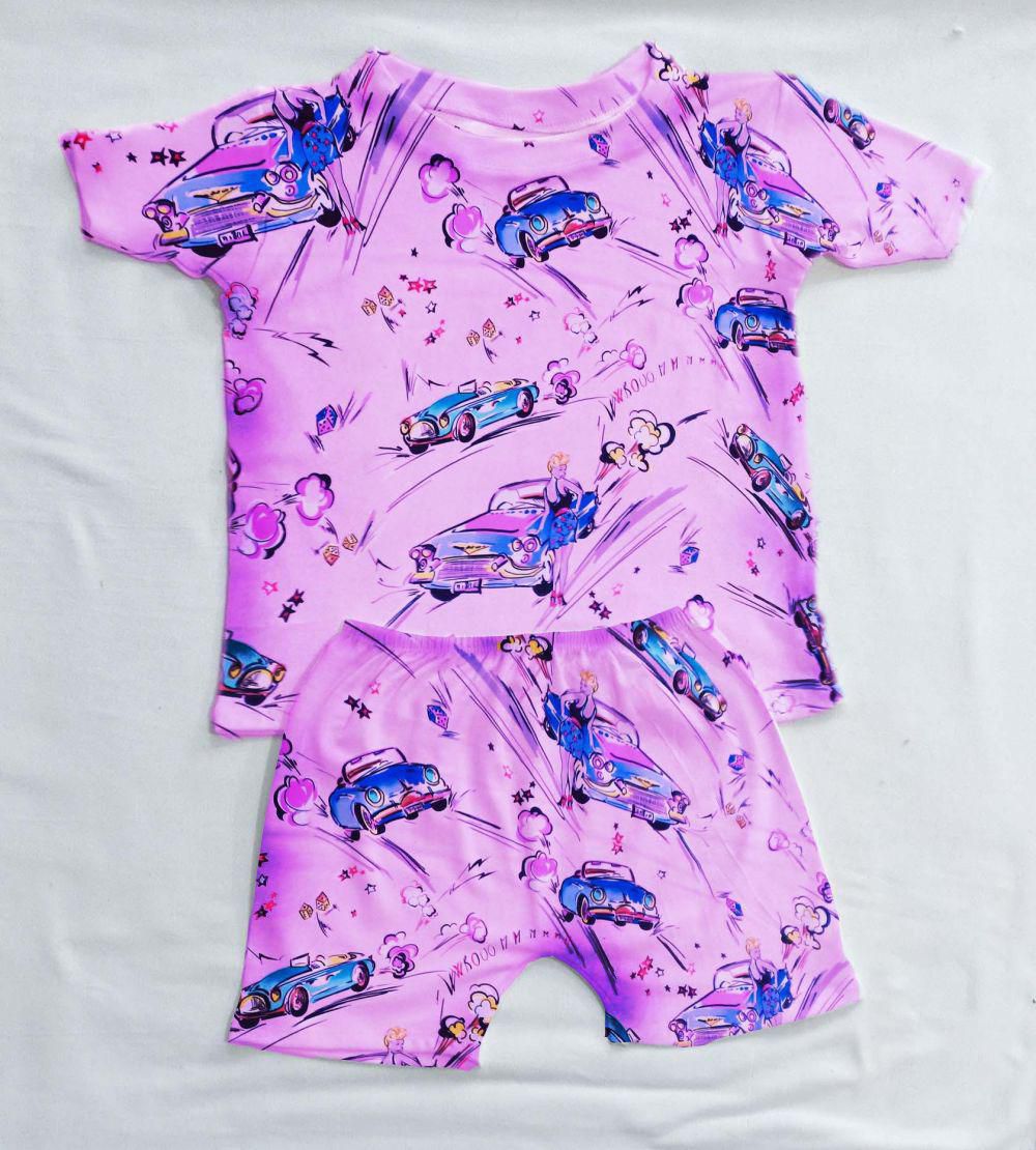 Baby Pink Sleepwear Set For Girls