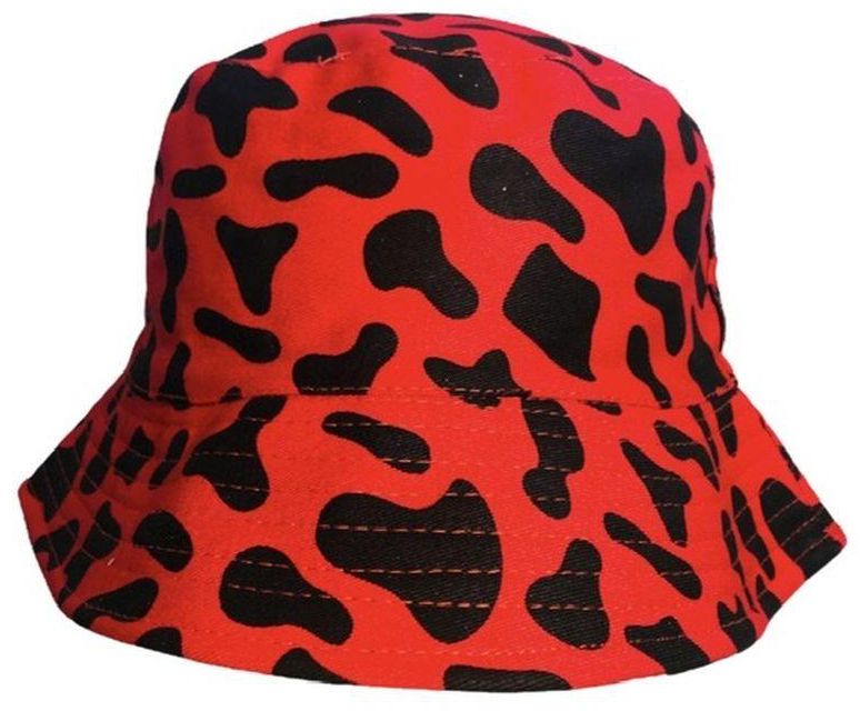 Double Face Bucket Hat -red