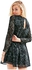 جولي شيك فستان لل نساء مقاس 2 XL , اسود - قصة ايه لاين
