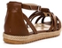 Ice Club Buckle Closure Leather Sandals - Brown