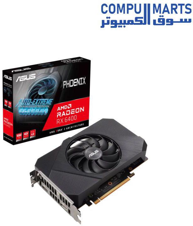 ASUS Phoenix Radeon RX 6400 4GB GDDR6 GRAPHIC CARD