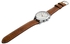 Men's Watch Curren 8152 White Dial Leather Band Watch Quartz Analog Waterproof Watch