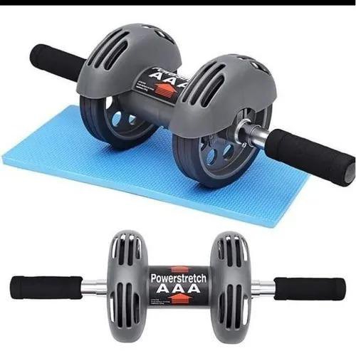 Generic AB Wheel Powerstretch Roller. Features: Firm and tones abs. Strengthens whole body. Features ergonomic design handles for comfort. Light weight and easy to pack and travel.