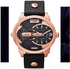 DIESEL Men's Water Resistant Leather Chronograph Watch DZ7317