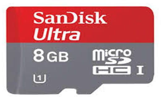 Sandisk Ultra microSDHC ClasS10 8GBCard