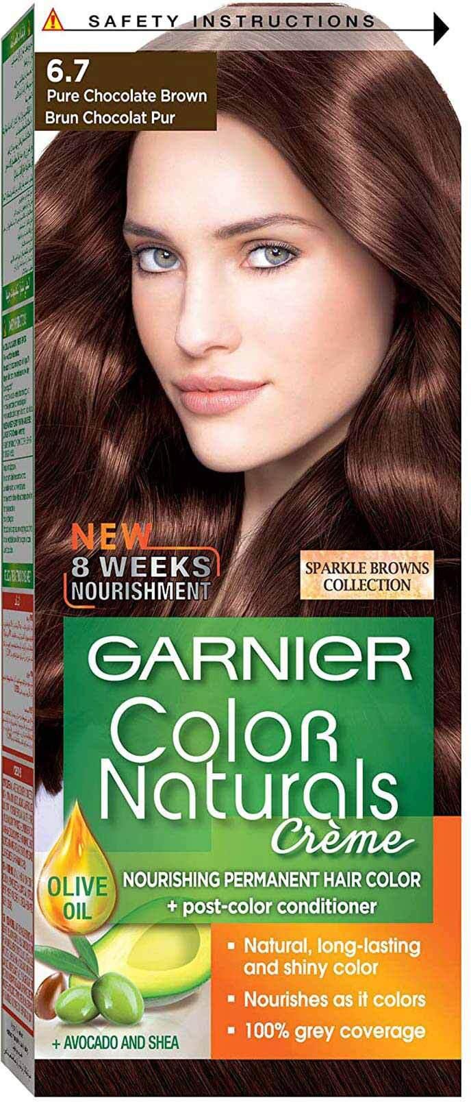 Garnier Color Naturals Hair Color - 6.7 Pure Chocolate Brown