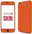 Stylizedd Premium Vinyl Skin Decal Body Wrap For Apple Iphone 6s Plus - Fine Grain Leather Orange