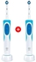 Oral-B D12.513 CLS 1+1 Free - D12 Bundle Pack - Vitality Precision Clean Clam Shell Rechargable Electric ToothBrush