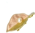 Angie Jewels &amp; Co. Golden Leaf Fresh Water Pearl Brooch