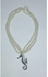 THE SHOP Pearl Sea Horse Choker Necklace - Off White & Silver