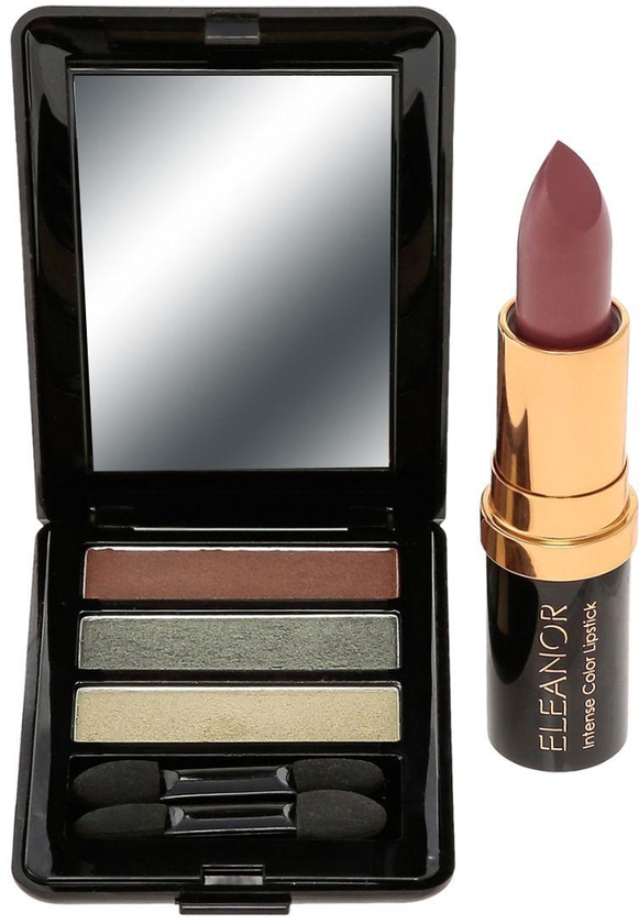 Eleanor Eye Shadow & Lipstick Set - E02 Clover/L08 Rosewood