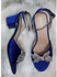Mini Low Heel Sandals - Blue