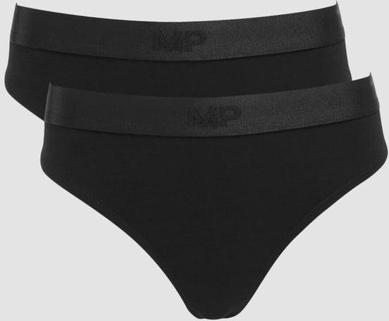 MP Women's Thong (2 Pack) - Black
