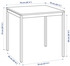 MELLTORP / TEODORES Table and 2 chairs, white/white, 75x75 cm - IKEA