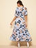 Shein | Floral print Ruffle Hem Flounce Sleeve Maxi Dress