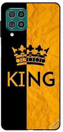 King Protective Case Cover For Samsung Galaxy M62/F62 Black/Yellow