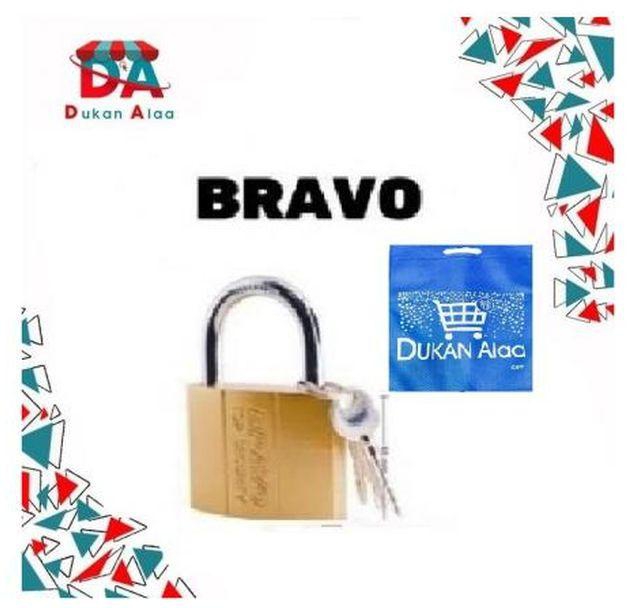 Bravo Hard Computer Lock Bravo Key Gold 38mm + Bag Dukan Alaa - 38mm