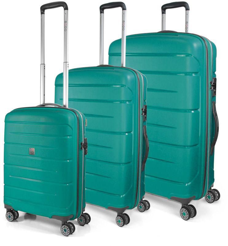 Modo by Roncato Starlight 2.0 Luggage Trolley Bags 3Pcs, Emerald - 42340087