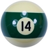 No. 14 Billiard Pool Table Standard Replacement Ball 2 ¼” - 57.2 mm