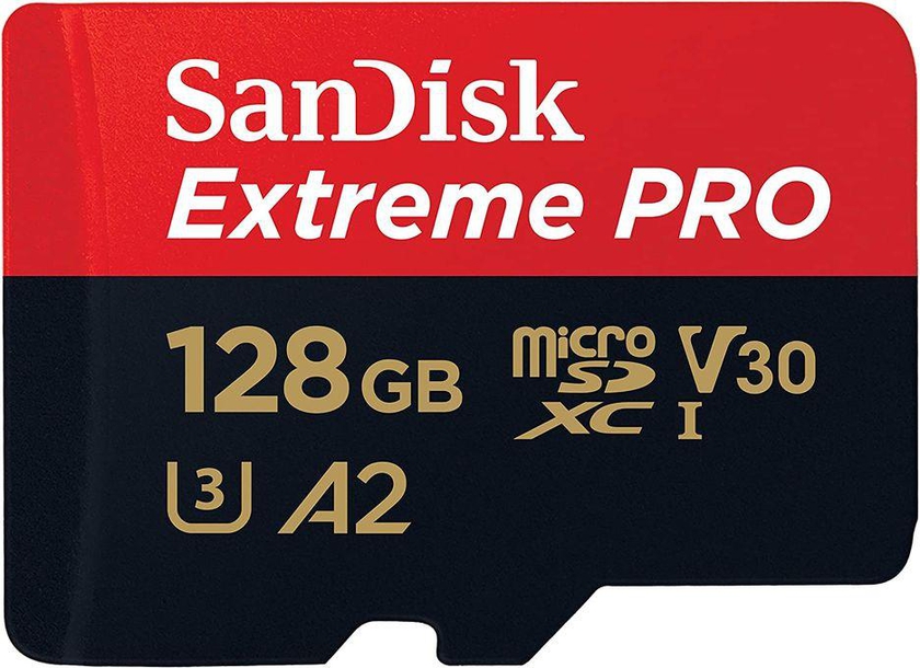 Sandisk SanDisk Extreme Pro Microsdxc Uhs I Card With Adapter, 128 Gb Sdsqxcy 128G Gn6Ma, Black, 128GB Extreme Pro microSDXC, SDSQXCY 128G GN6MA