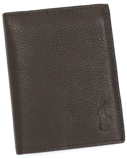 Bifold Wallet For Men by Polo Ralph Lauren, Brown, Leather, 405166361