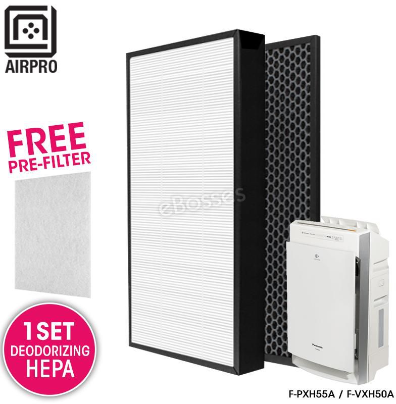 AIRPRO for Panasonic F-ZXHP55Z F-ZXHD55Z Air Purifier HEPA Composite + Activated Carbon Filter for F-PXH55A / F-VXH50A