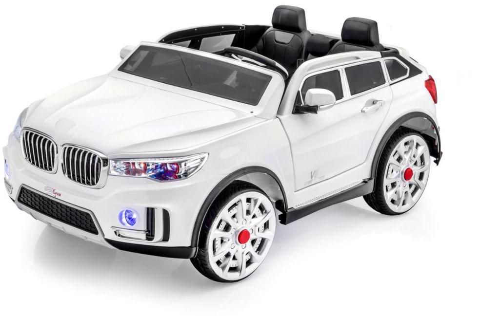 Megastar 48 Watts with Rubber Tyres 2 Seater Sports Wagon Ride On Car - SUV1, White