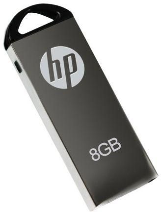 HP v220 8GB Sleek Metal Design USB Flash Drive - FDU8GBHPV220W-EF