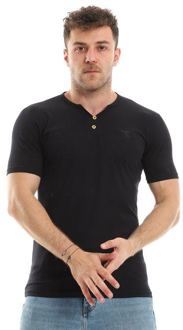 Diadora Men Cotton Basic T-Shirt - Black