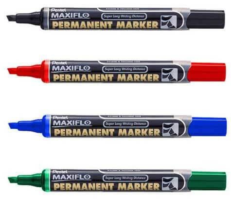 Pentel NLF60 Maxiflo Chisel Tip Permanent Marker