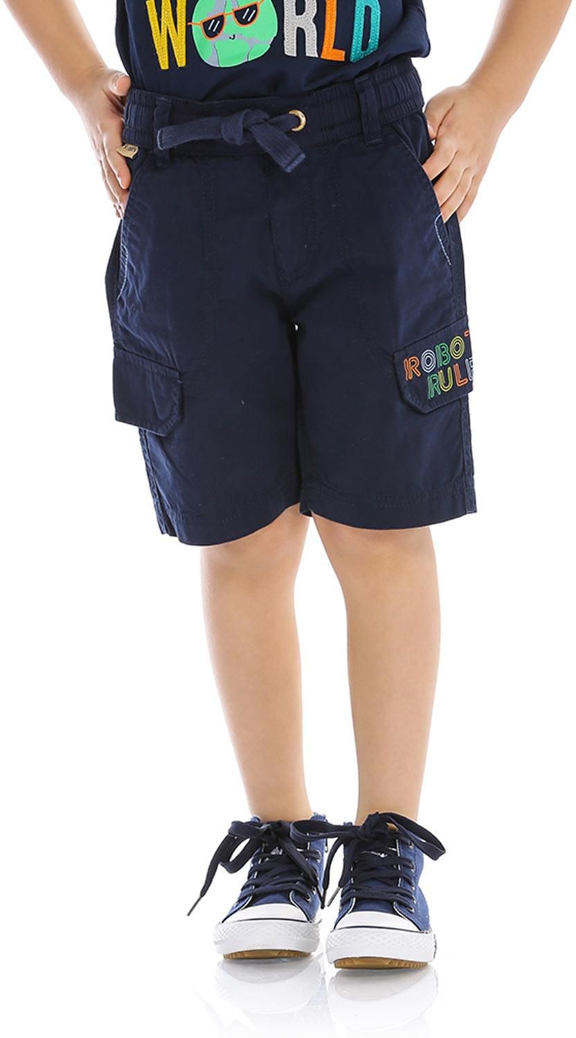 Basicxx Cargo Pocket Shorts for Toddler Boys 7-8 Years Navy