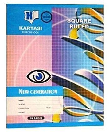 Generic 6PCS Kartasi Brand Exercise Books - 96Pages - A4 - (5 Square 1 Ruled)