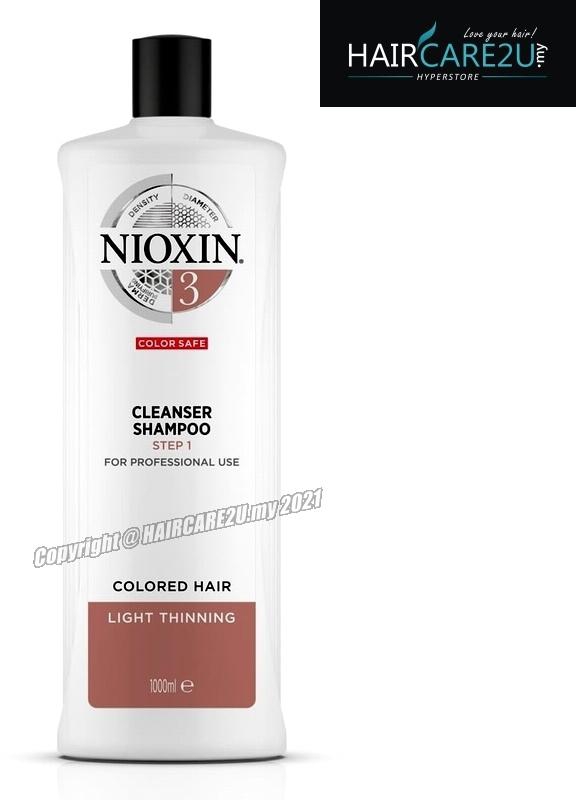Nioxin Shampoo 1000ml System 3 Cleanser Hair Fall Control