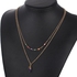 Necklace Decorated precious stones for women , Gold