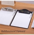 Multifunctional Clipboard with Binder Calculator Writing Pad Pen Slot & Scale for A4 Paper File Suitable for Student Office Business File