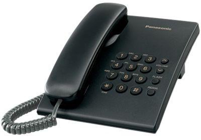 Panasonic Integrated Corded Telephone KX-TS500, Black