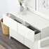 Storage combination w doors/drawers, white/Selsviken high-gloss/white