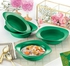 Tupperware Emerald Bowls 4 Pcs 350ml (Green)