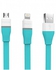 Rock Combo - 2-in-1 USB to Lightning and Micro-USB Charge and Sync Cable - 1 Meter - Blue