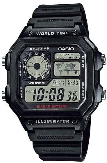 Get Casio AE-1200WH-1AVDF Digital Watch for Men - Black with best offers | Raneen.com