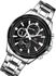 Men's Stainless Steel Strap Chronograph Wrist Watch NF9089S S/B