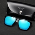 Nalanda Polarized Aviator Sunglasses With UV400 Mirrored Lens PC Frame, Mens Womens Glasses For Outdoor Travel Driving Daily Use Etc.(Black &amp; Blue-387)