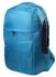 Unisex Backpack / School Bag / Student Polyester Bag (Black - Blue)