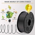 Zhuhai PLA Filament 1.75mm, 3D Printer Filament Dimensional Accuracy /- 0.02 mm, 1KG (Black)