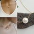 Fashion Women Fashion Simple Faux Pearl Golden Silver Alloy Choker Statement Collar Necklace-Golden