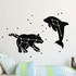 Decorative Wall Sticker - Bear And Dolphin